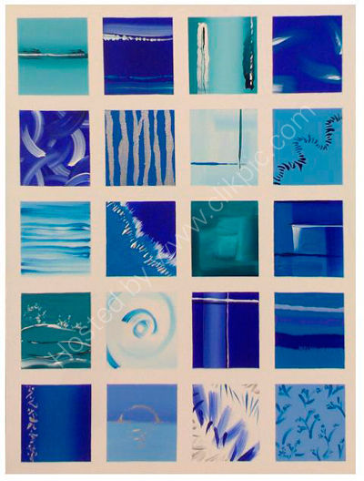 Blue Squares I
